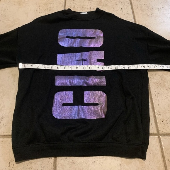 Vtg 80s/90s Additions by Ronnie Black Ciao Graphic Sweatshirt M - Picture 6 of 7